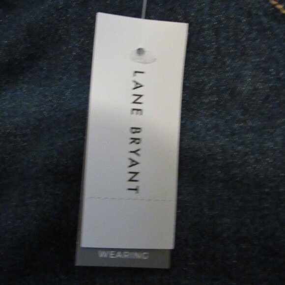 NWT Lane Bryant Boyfriend Capri Jeans Women Size 22 Mid Rise Denim Elastic Waist - Picture 9 of 11